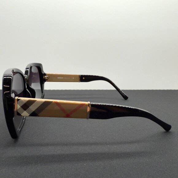 Burberry Sunglasses B4160 3433/8G Black Nova Check Frame Grey Gradient Lens NOTE - Picture 4 of 14